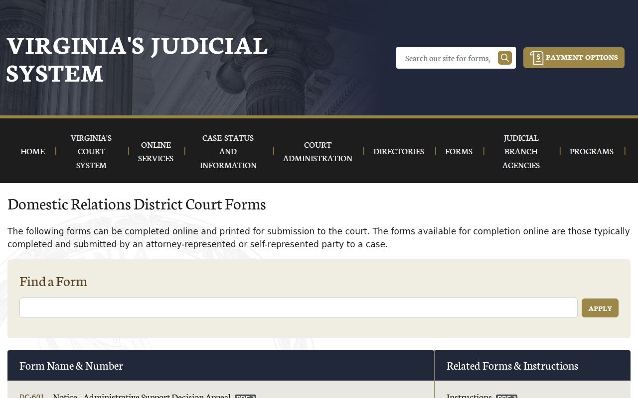 Prince George County bench warrants: Virginia JDR show-cause and capias form index